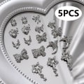 Pikkukuva 3 / 8: 5 kpl 3D Nail Art Crystal Butterfly koristeet Charms DIY Manic D