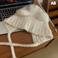 Miniatyrbillede 1 af 8: Bjørneøre Ulddue Winter Beanies Varme Snøre Ørebeskyttelse A3