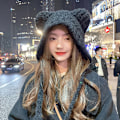 Miniatyrbillede 3 af 8: Bjørneøre Ulddue Winter Beanies Varme Snøre Ørebeskyttelse A3