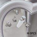 Pikkukuva 1 / 8: 5 kpl 3D Nail Art Crystal Butterfly koristeet Charms DIY Manic H