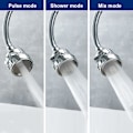 Pikkukuva 4 / 5: Universal 3Mode Keittiöhana Adapteri Ilmastin Suihkupää Pres Three gears extended