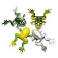 Miniatyrbilde 1 av 8: 10 stk/sett Minnow Myk Ray Frog Agnsfiske Simulering Kunstig Fisk