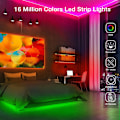 Miniatyrbild 4 av 5: 2X LED Strip Light RGB 5050 44 knappar infraröd kontroll För TV Comp EU