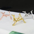 Miniatyrbillede 7 af 8: 1 Stk Krystalkugle Base Træ Bladform Metal Holder Kugle Sten Gold L