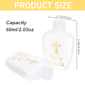 Miniatyrbillede 3 af 5: 25 stk 60 ml helligt vand flasker plast helligt vand beholder hellig LS-FBA-306SET 60ml