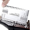 Miniatyrbillede 2 af 5: Steel String Action Gauge Lineal Guide Opsætning Måling Luthier f silver