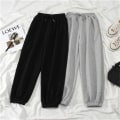 Pikkukuva 7 / 8: Naisten Solid collegehousut Autumn Baggy Fashion Oversize Sports Pan Gray 2XL