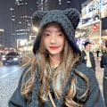 Miniatyrbillede 1 af 8: Bjørneøre Ulddue Winter Beanies Varme Snøre Ørebeskyttelse A2