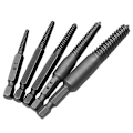 Miniatyrbild 2 av 8: 5PCS Skruvutdragare Centerborr Bits Guide Set Trasig Skadad 5PCS