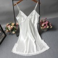 Miniatyrbillede 5 af 8: Bowknot Gennemsigtig Sexet Undertøj Blonde Tyl Hule Suspender Gray S