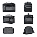Miniatyrbillede 2 af 8: Mesh Transparent Kosmetisk Makeup Case Dame Make Up Organizer S C