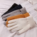 Miniatyrbilde 2 av 8: 1Par Dame Touch Vinterhansker Høst Vinter Varm Tykk Skiin A3