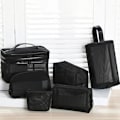 Miniatyrbillede 3 af 8: Mesh Transparent Kosmetisk Makeup Case Dame Make Up Organizer S C