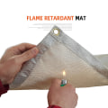 Miniatyrbilde 3 av 8: Outdoor Camping Brannsikker Klut BBQ Glassfiber Brannteppe Ins 30x30