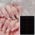 Miniatyrbilde 6 av 8: Nail Art Form Fransk Stencil Inkjet Mal Nail Stickers Mani H309