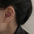 Miniatyrbilde 1 av 6: 3 stk/sett klips ørepynt for kvinner unisex minimalistisk mote vogn One Size