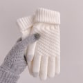 Miniatyrbilde 1 av 8: 1Par Dame Touch Vinterhansker Høst Vinter Varm Tykk Skiin A2