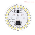 Miniatyrbild 1 av 8: LED-lampa Patch Lamp SMD Plate Circular Module Light Source Plat 12w warm white