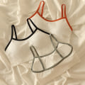Miniatyrbillede 2 af 8: Sømløs Sport BH Rygløs Stropløs Top BH Push Up Bralette Blue