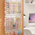 Miniatyrbilde 8 av 8: Hårbuer Organizer Stor Kapasitet Pannebånd Holder Veggoppheng Beige StyleB