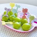 Miniatyrbilde 4 av 7: Tegneserie Fruktgaffel Tannpirkere e Dyr  Utvalg Mini Lunsj Bo 10PCS
