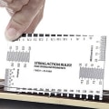 Miniatyrbillede 1 af 5: Steel String Action Gauge Lineal Guide Opsætning Måling Luthier f silver