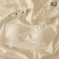 Pikkukuva 1 / 8: Saumattomat urheilurintaliivit Selkänojattomat olkaimettomat rintaliivit Push Up Bralette White