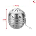Miniatyrbillede 5 af 8: Kugle-tefilter i rustfrit stål, kugle-tefilter, netfilter, si A