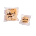 Miniatyrbillede 8 af 8: 100 stk/pakke Tak Klare poser Selvklæbende Candy Cookie Bak 10cm
