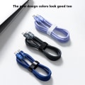 Miniatyrbild 5 av 8: 120W USB C till typ C-kabel för IPhone 15 Pro Max 13 Oneplus PO Blue-2m