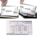 Miniatyrbild 4 av 5: Steel String Action Gauge Linjal Guide Setup Mätning Luthier f silver