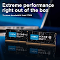 Pikkukuva 2 / 3: Muisti RAM - CRUCIAL - 48Gt - DDR5 - 5600MHz - SODIMM - Moniajo ja korkea suorituskyky