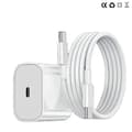 iPhone 17/16/15 Snabbladdare, med 2-meters USB-C till USB-C datakabel, vit.