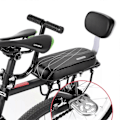 Miniatyrbillede 4 af 5: Premium Sadel med Ryglæn | Børnesæde Sæt | MTB Bagagebærer Bag | Komfortabel & Sikker -AD7- Saddle