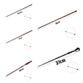 Miniatyrbillede 2 af 5: 35-40 cm Harry Potter Metal Tryllestave med Kerne Legetøj A3【mo】-AD4-