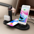 Miniatyrbilde 3 av 5: iWatch 4-i-1 trådløs lading for Apple mobiltelefon, øretelefoner, klokke, trådløs lading, mobiltelefonholder{f2}-AD8-