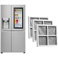 Pikkukuva 2 / 5: Ilmansuodatin LG Pure n Fresh -jääkaappeihin, 3 kpl korvaavia suodattimia raikkaaseen ilmaan, LG-jääkaappeihin/jääkaappeihin/ilmanpuhdistimiin LT120F, LFX31925SW -AD11-