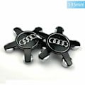 Miniatyrbilde 2 av 4: stk - Navkapsel Emblem, for 135 mm Navkapsler for Audi (Svart)-AD4-