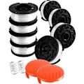 Pikkukuva 1 / 4: Siimapää Black & Decker -trimmerille, 8 siimapäätä, 2 siimapään kantta ja 2 jousta.pa.Pa【mo】-AD4-