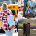 Miniatyrbillede 5 af 5: 8 stk. Metal Bagagemærker, Rejsemærker til Bagage, Kuffertmærke med Navn Adresse Tlf. E-mail Etiketter, Bagage Håndtaske Mærker-AD7-