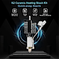Miniatyrbild 4 av 5: For Creality K2 Plus Hotend Ceramic Heating Block Kit All-Metal Integrated Quick-Swap Nozzle for K2 -FD4-