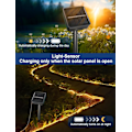 Miniatyrbilde 4 av 5: Solcellelys Utendørs Vanntett - 100 LED Lyslenke for Terrasse, Solcelledrevet Lyslenke, Bassenglys, Utendørs Dekorativ Belysning for Hage, -AD4-