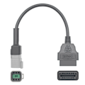 Pikkukuva 2 / 5: 6PIN - 16PIN Diagnostinen OBD2-kaapelisovitin, OBDII-skannerin korvaaja CAN AM Moto ATV UTV -moottoripyörätyökalulle - WELLNGS-FD3-