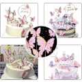 Pikkukuva 5 / 5: 20 kpl Perhosia Kakun Koristelu, 3D Perhosia Koristelu Kakku Cupcake Toppers Kakku Syntymäpäivä Tytöt Syntymäpäiväjuhlien Koristelu{GKS}-AD4-