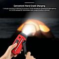 Miniatyrbild 4 av 5: Dynamo Radio, BR-Vie 2000mAh AM/FM/NOAA Solardriven Radio med Handvev, Portabel Nödradiolampa med Mobilladdare, SOS för Utomhusnödsituationer-AD4-