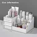 Miniatyrbillede 2 af 5: Makeup opbevaringsboks - hvid 28,5 * 17,5 * 12,5 cm-FD3-