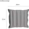 Miniatyrbilde 3 av 3: Sittepute Lett Reisepute Oppblåsbar Sittepute Vandring Utendørs Reise 40 x 37 x 10cm Grå -AD6-