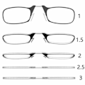 Pikkukuva 10 / 10: Mini Nenäpidike Kannettavat Kehyksettömät Lukulasit Rimless 100-AD7- 100