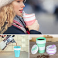 Miniatyrbild 5 av 5: Foldable Coffee Cup for Travel Silicone Collapsible Mug with -FD3-