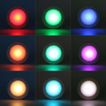 Pikkukuva 2 / 5: LED-valonheitin kaukosäätimellä - Langaton MultiColor 6 kpl -AD7- 6-Pack
